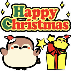 [LINEスタンプ] ▶︎動く「もふすず」のお正月＆クリスマス
