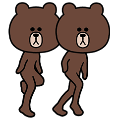 [LINEスタンプ] 超踊るブラウン