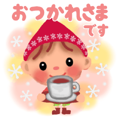 [LINEスタンプ] little chiple ＆ うさ太郎☆冬2022
