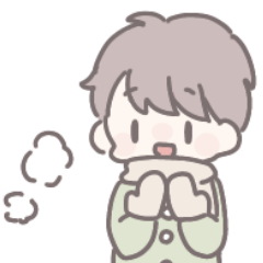 [LINEスタンプ] 【男の子】冬のラブラブカップル