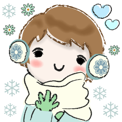 [LINEスタンプ] 普通に大人女子 真冬の到来です  (真冬編)