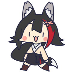 [LINEスタンプ] ホロライブ公式動くスタンプ「大神ミオ」