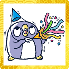 [LINEスタンプ] なにか伝えたいペンギン2022