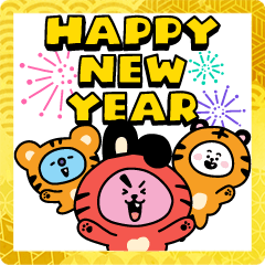 [LINEスタンプ] BT21あけおめBIGスタンプ