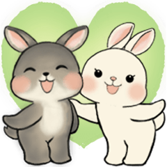 [LINEスタンプ] ラブリーうさぎさん ♡ 共感編