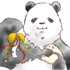 [LINEスタンプ] かわいいやつら4 ～パンダとコアリクイ～