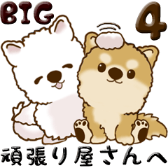 [LINEスタンプ] 【Big】ちゃちゃ丸＆ちろちゃん 4